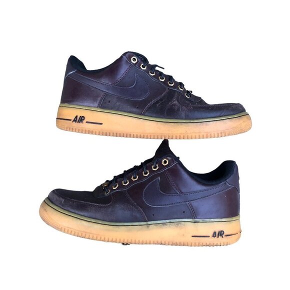 RARE 2014 Nike Air Force 1 Low Deep Burgundy Gum Size 9 - Picture 6 of 13